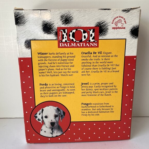 101 Dalmatians Figurine Gift Set 5 Pc Wizzer Jewel Cruella Vintage 90s Applause - Picture 2 of 12